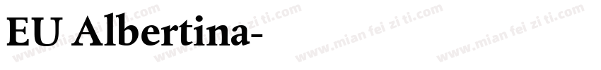 EU Albertina字体转换